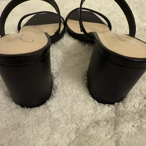 Elegant Black Women's Block Heels - Picture 7 of 10